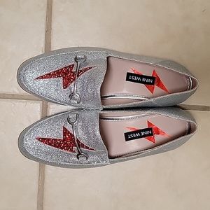 Sequined Bowie Inspired Flats